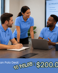 Custom Logo Polo Shirts – 10-Pack | Gildan DryBlend 8800 Polo