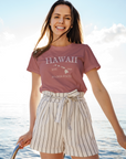 Retro Hawaii Garment-Dyed T-Shirt - Casual, Beach Vibes, Perfect for Travelers T-Shirt