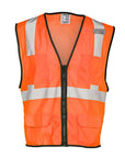 Custom High-Visibility Safety Vest — ANSI Class 2 | Kishigo 1191/1192 Orange Safety Gear