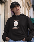 Women's Cozy "No Boo Before Brew" Fleece Hoodie - Fun Halloween Sweatshirt for Spooky Style 🎃