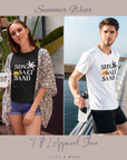 Sun, Salt, Sand Unisex Jersey Tee - Beach Vibes, Summer T-Shirt, Vacation Shirt, Gift for Travelers, Relaxed Fit Tee T-Shirt