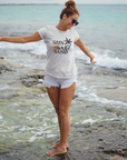 Sun, Salt, Sand Unisex Jersey Tee - Beach Vibes, Summer T-Shirt, Vacation Shirt, Gift for Travelers, Relaxed Fit Tee T-Shirt