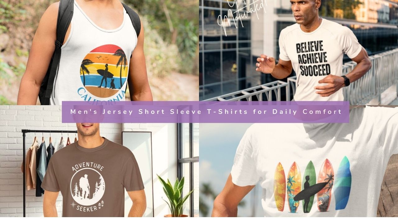 Men's Jersey Short Sleeve T-Shirts for Daily Comfort - T&L Apparel Store 