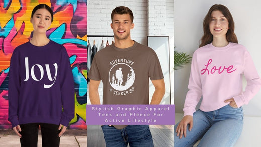 Stylish Men's and Women's Graphic Apparel Tees and fleece
