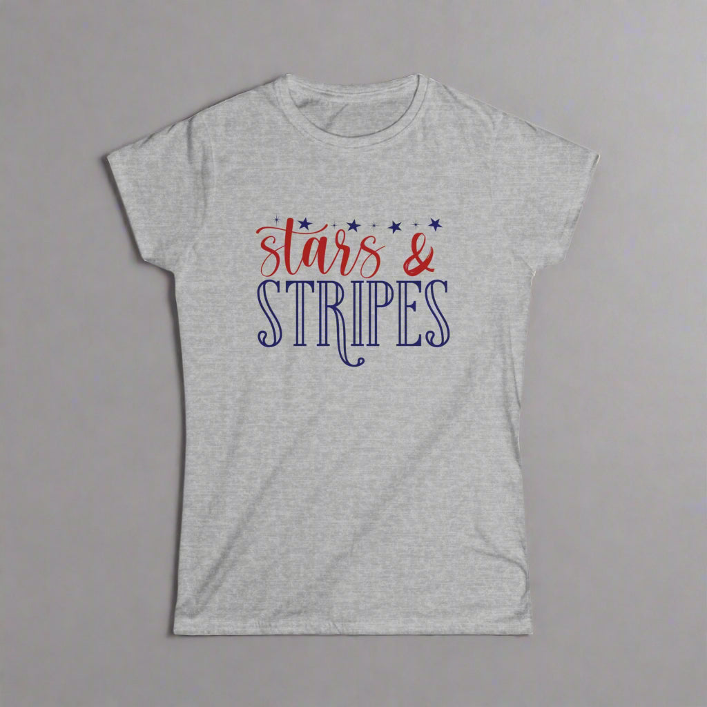 STARS & STRIPES Women's Tee Sport Grey T-Shirt