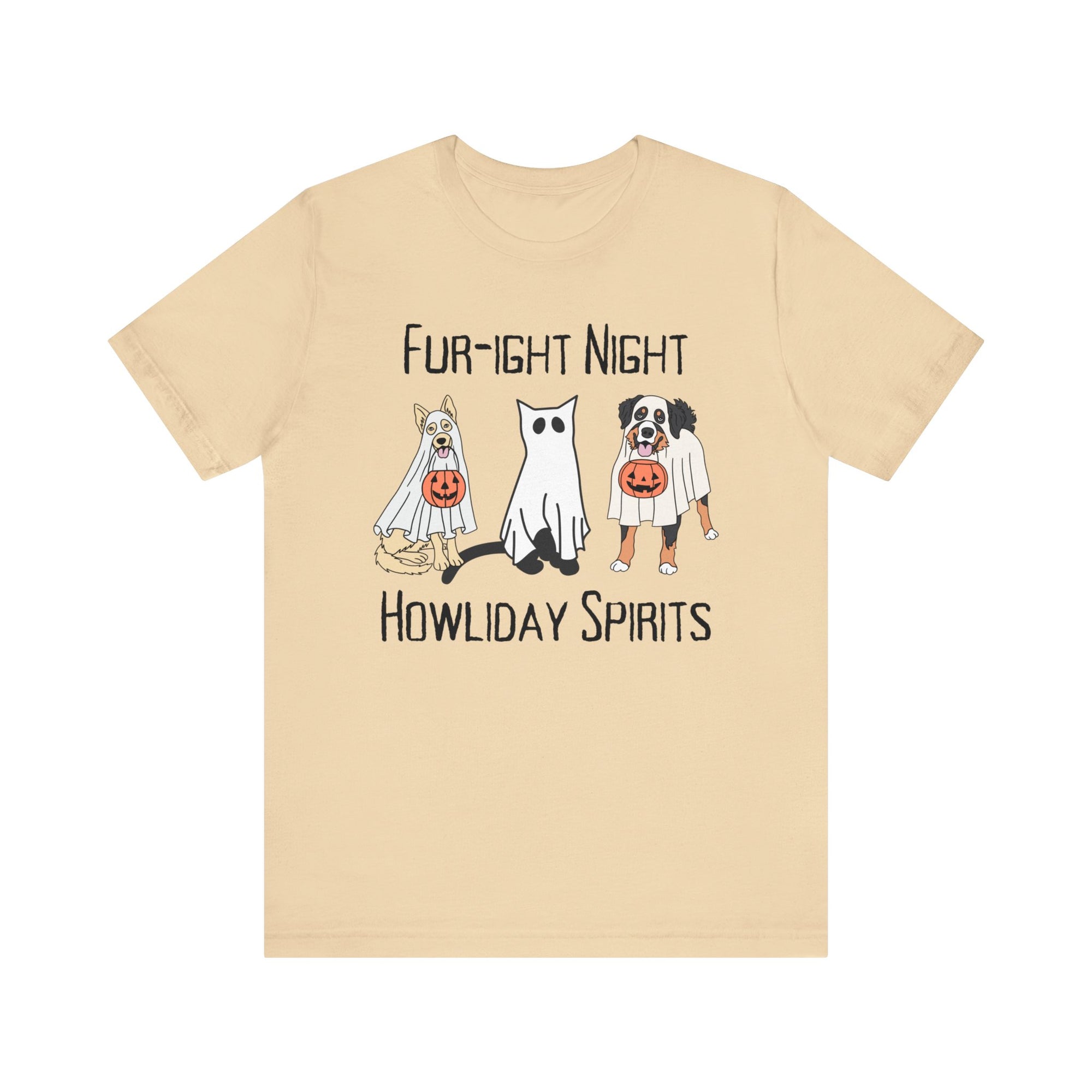 Fur-ight Night Howliday Spirit - Unisex Relax Jersey Short Sleeve Tee - T&L Apparel Store