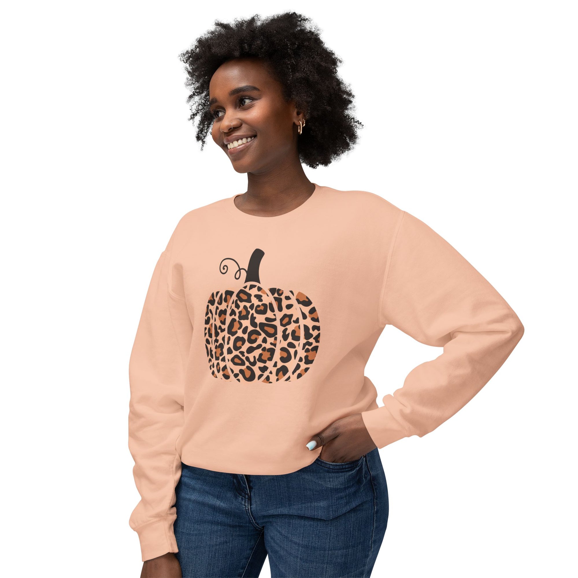 Fall Pumpkin Lightweight Sweatshirt