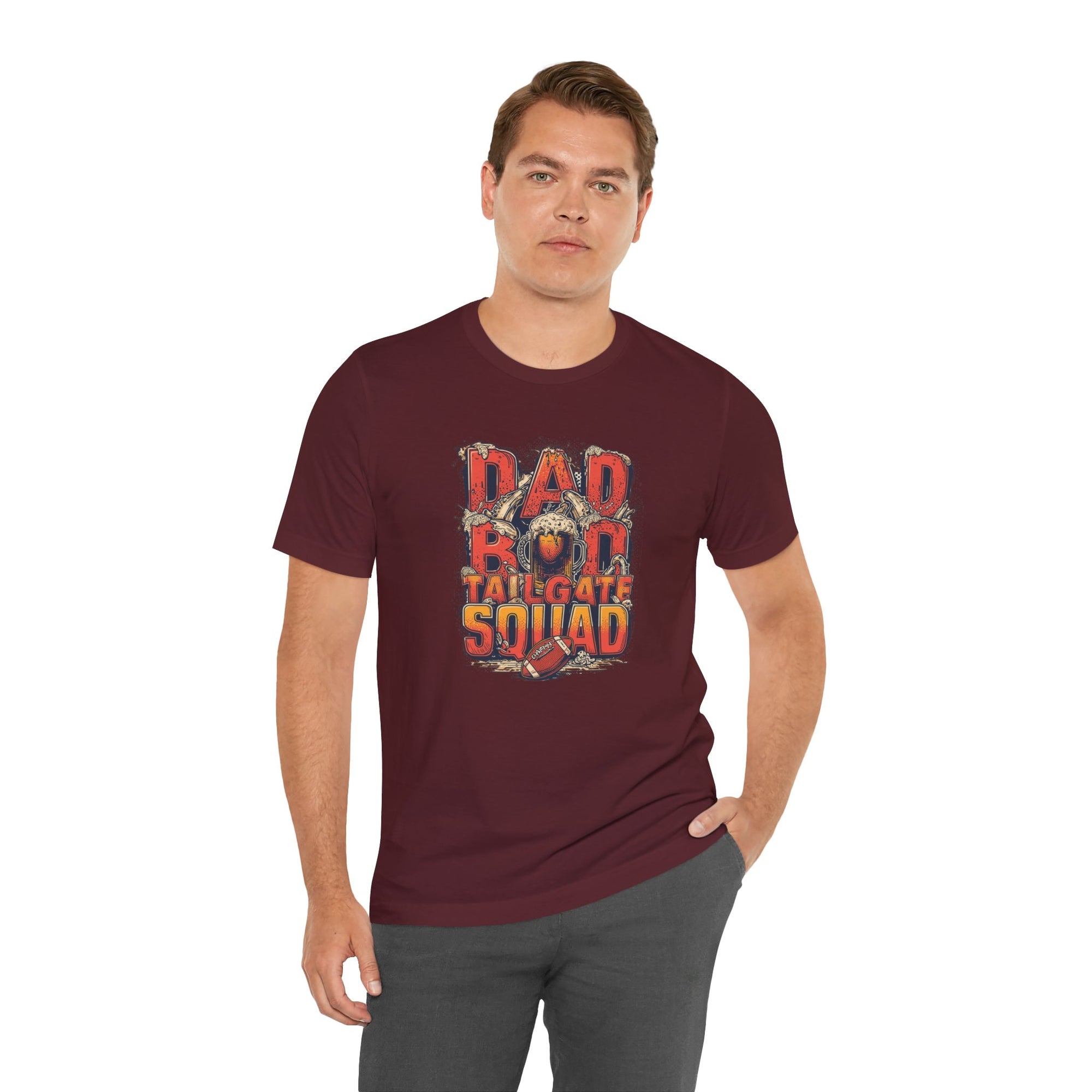 Dad Bod Tailgate Squad T-Shirt — Football Game Day Favorite Tee for Dads