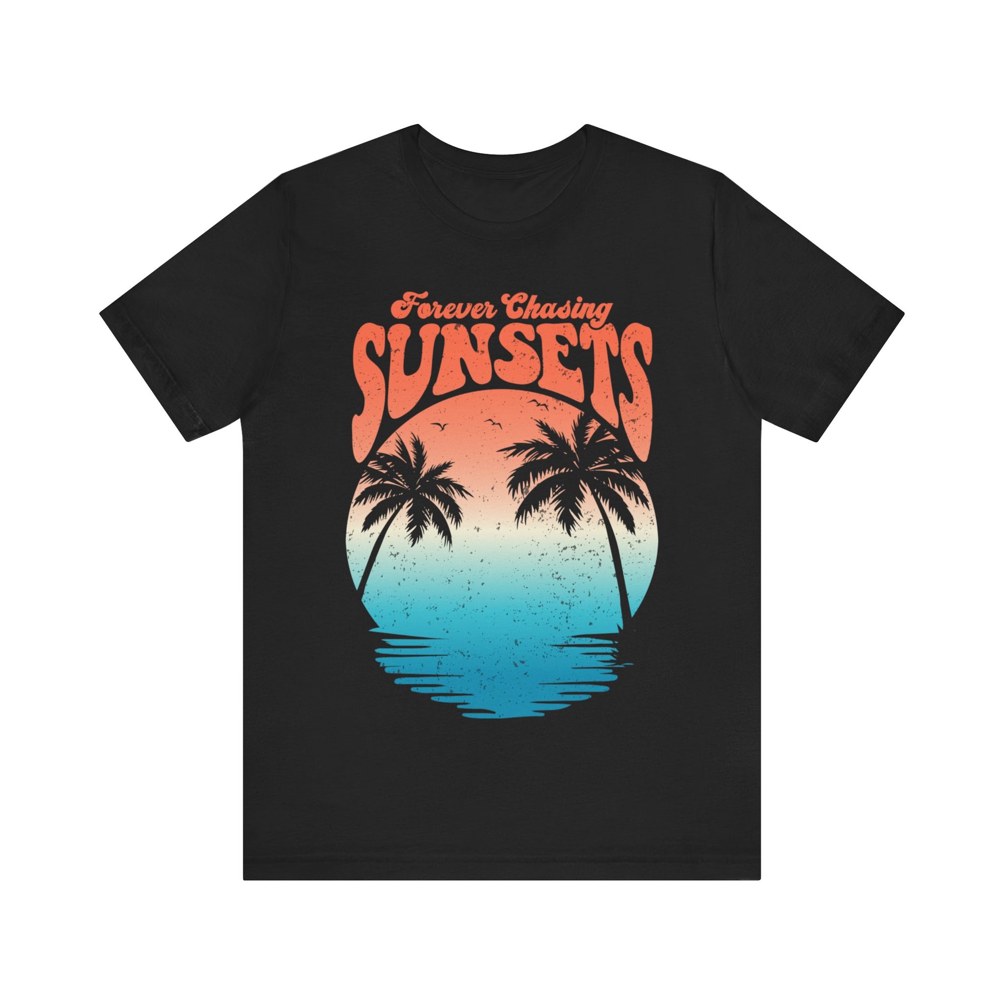 CHASING SUNSET Women's Relaxed Short Sleeve Tee - T&L Apparel Store