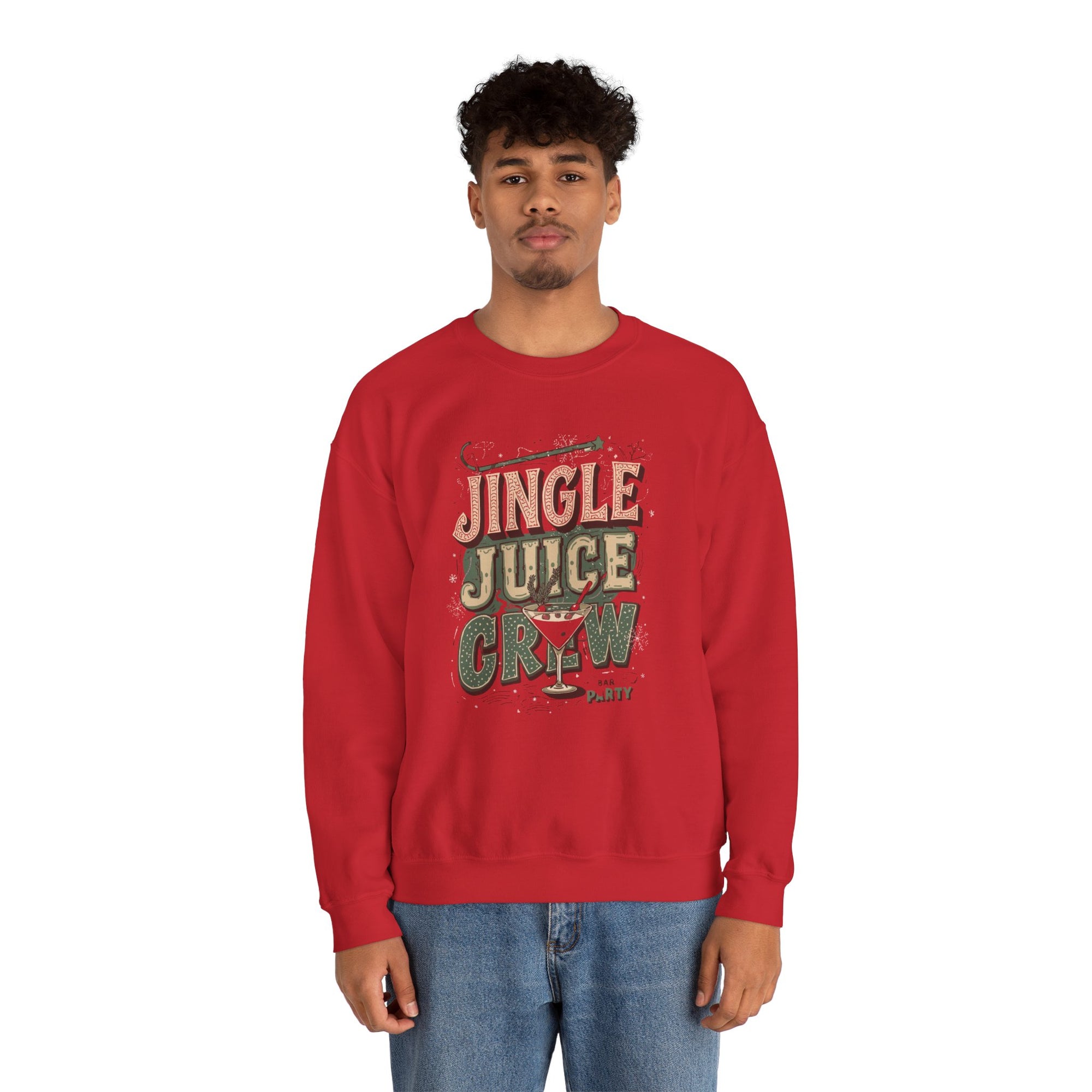 Jingle Juice Crew Sweatshirt – Funny Holiday Party Sweatshirt