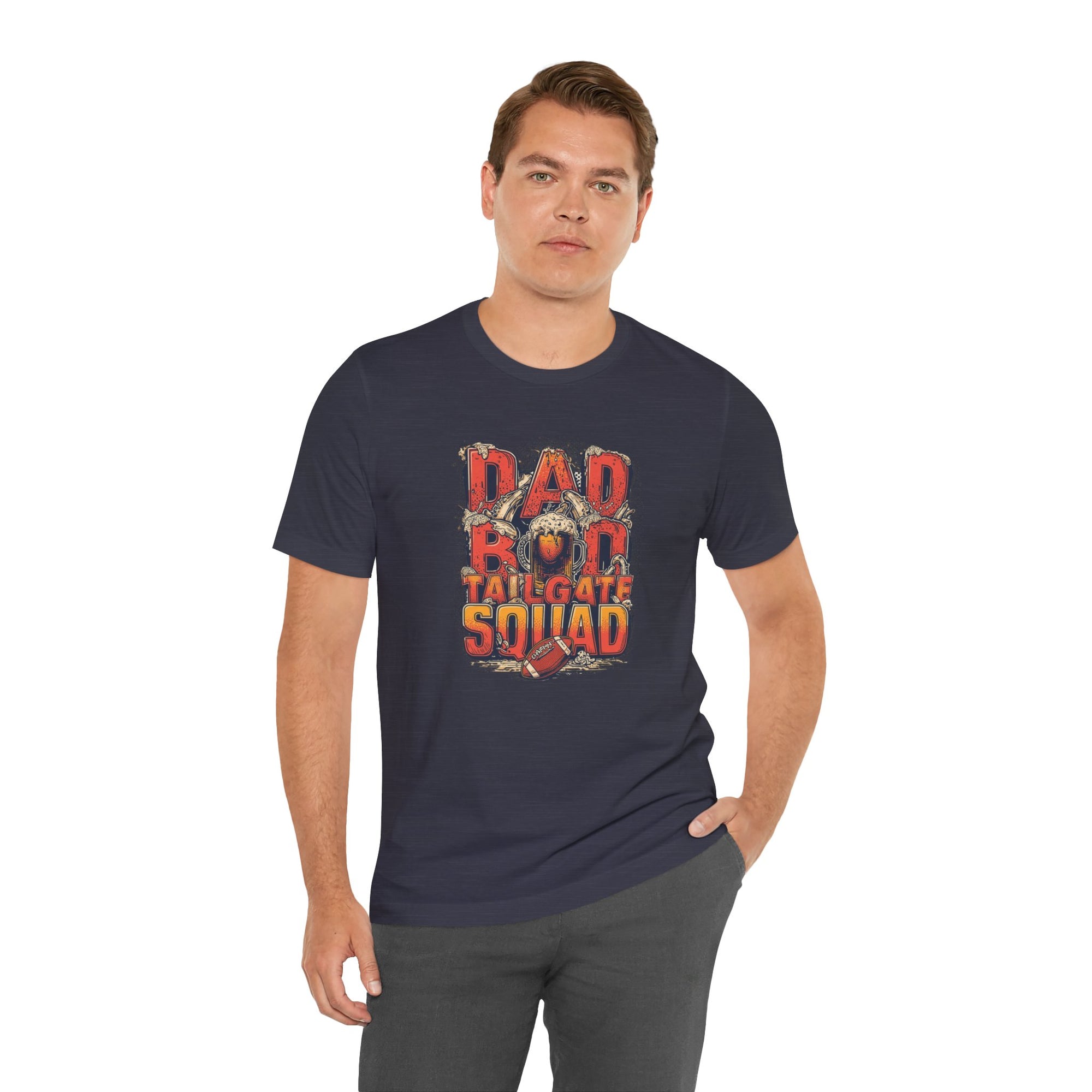 Dad Bod Tailgate Squad T-Shirt — Football Game Day Favorite Tee for Dads