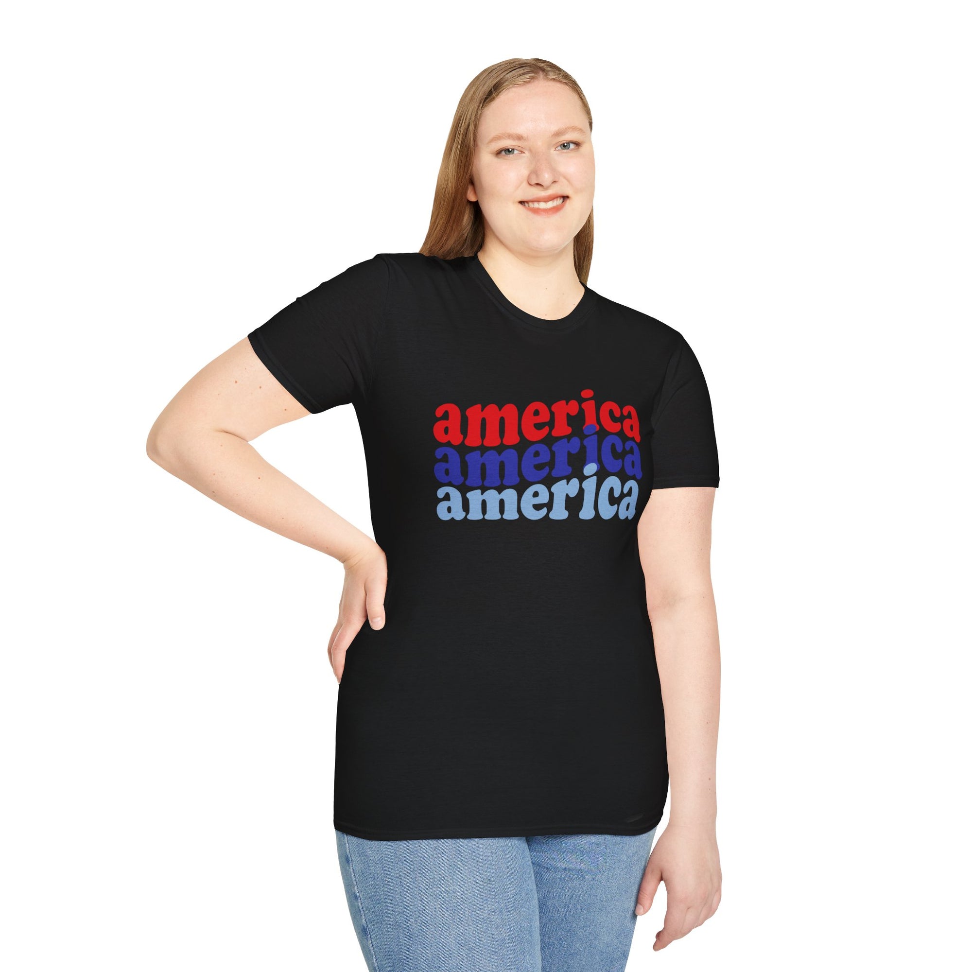 AMERICA AMERICA Women&#39;s Softstyle T-Shirt