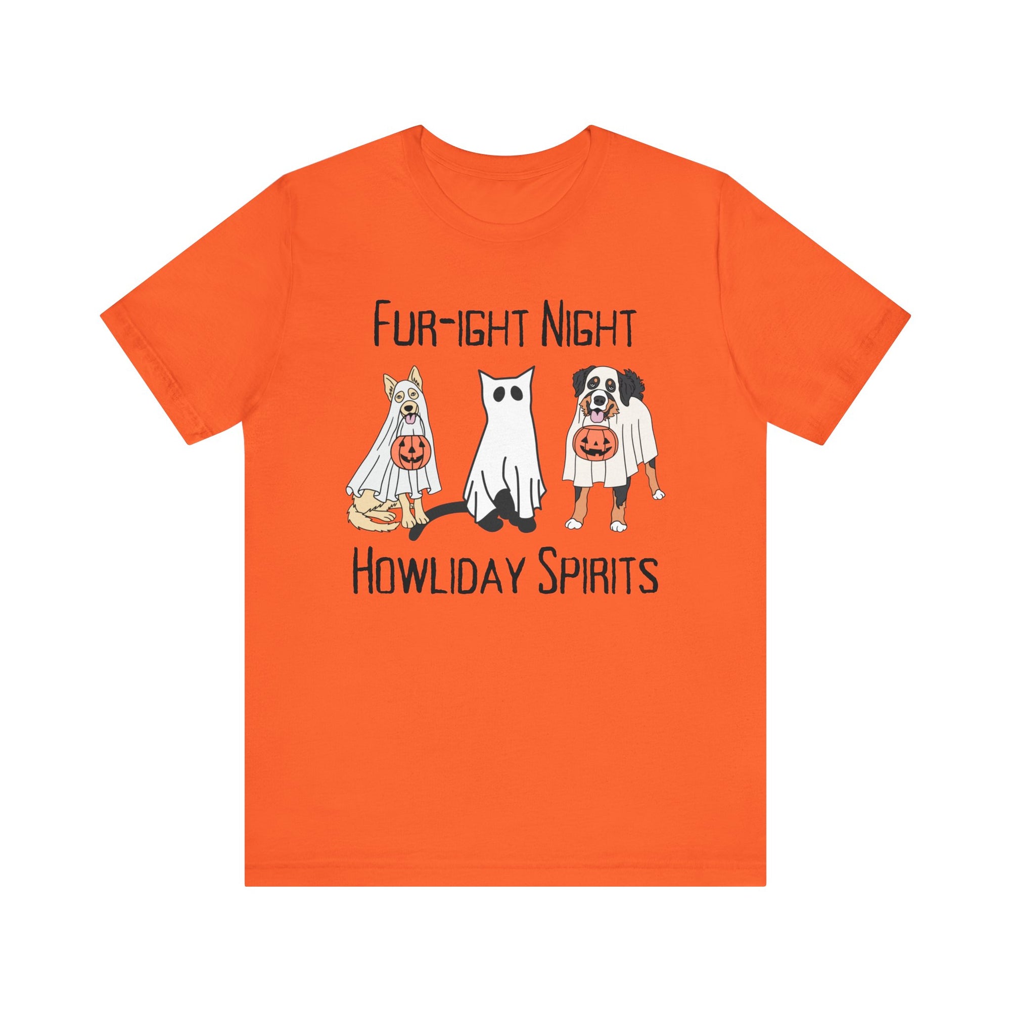 Fur-ight Night Howliday Spirit - Unisex Relax Jersey Short Sleeve Tee - T&amp;L Apparel Store