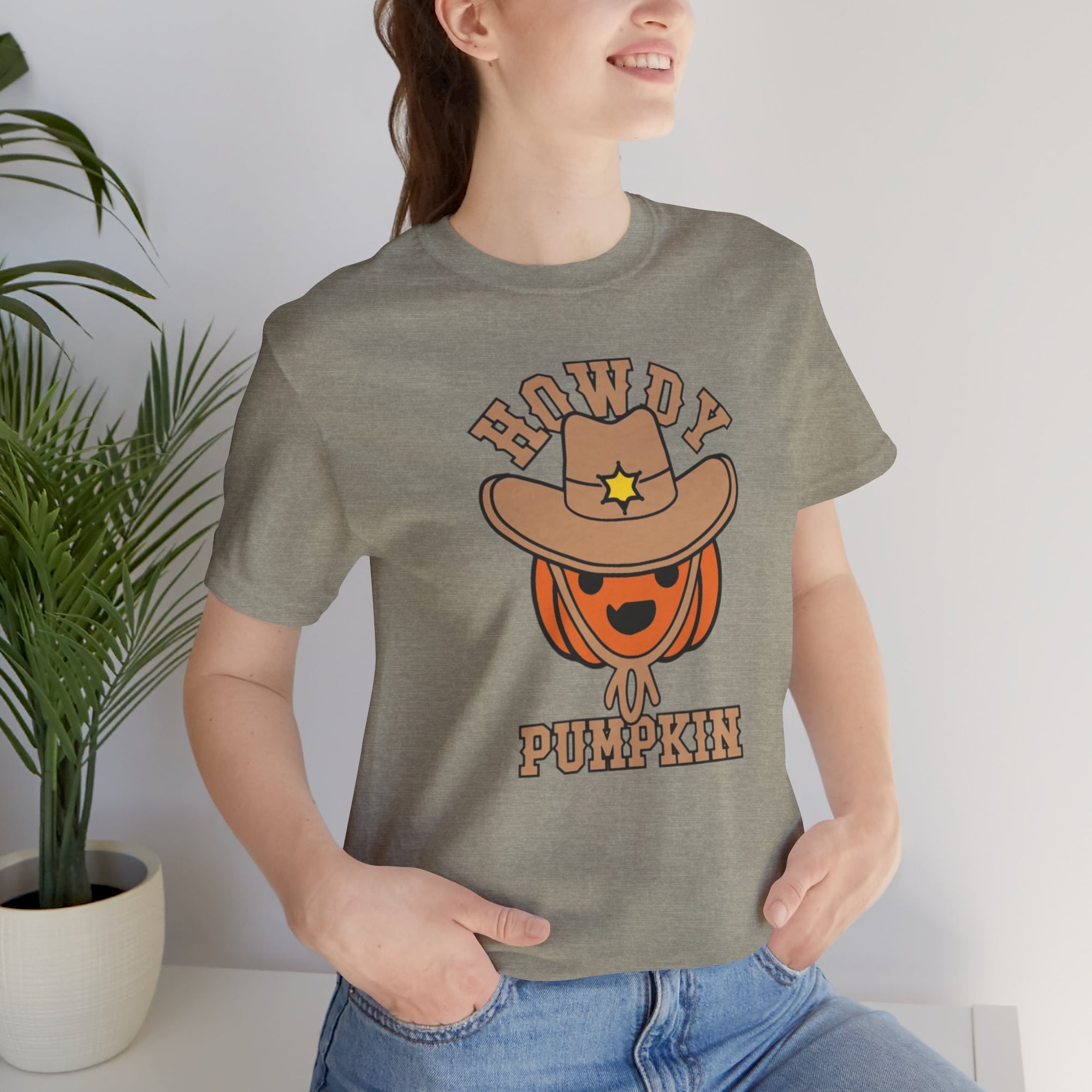 Howdy Pumpkin - Unisex Jersey Tee Shirt