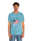 USA Men's Jersey Short Sleeve Tee Shirt - T&L Apparel Store