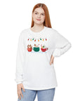 Long Sleeve T-Shirt Christmas Cheers Coffee Time Unisex