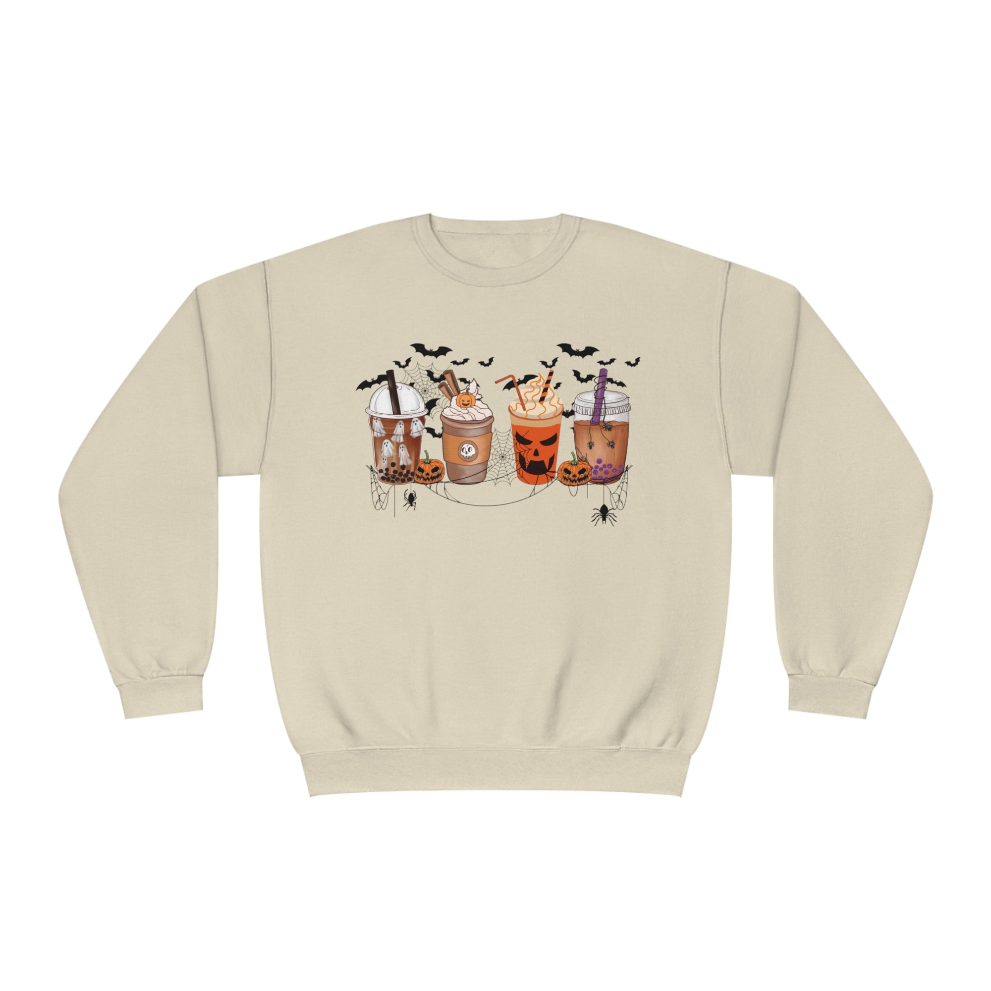 Halloween Coffee Time - Unisex NuBlend® Crewneck Sweatshirt - T&L Apparel Store