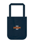 Organic Canvas Tote Bag — Custom "Your Design Here" Eco Tote