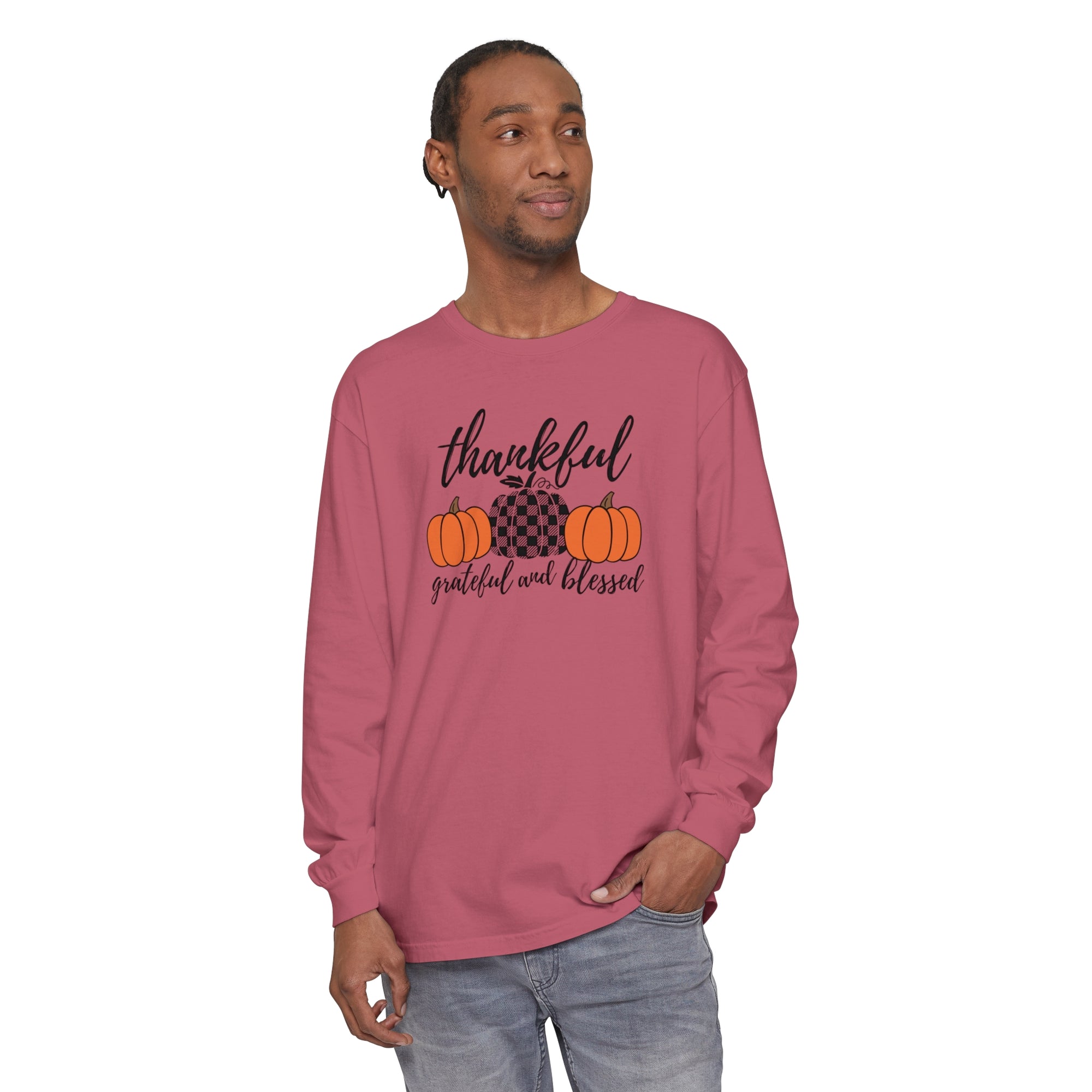 Thankful Grateful Blessed -Unisex Long Sleeve T-Shirt