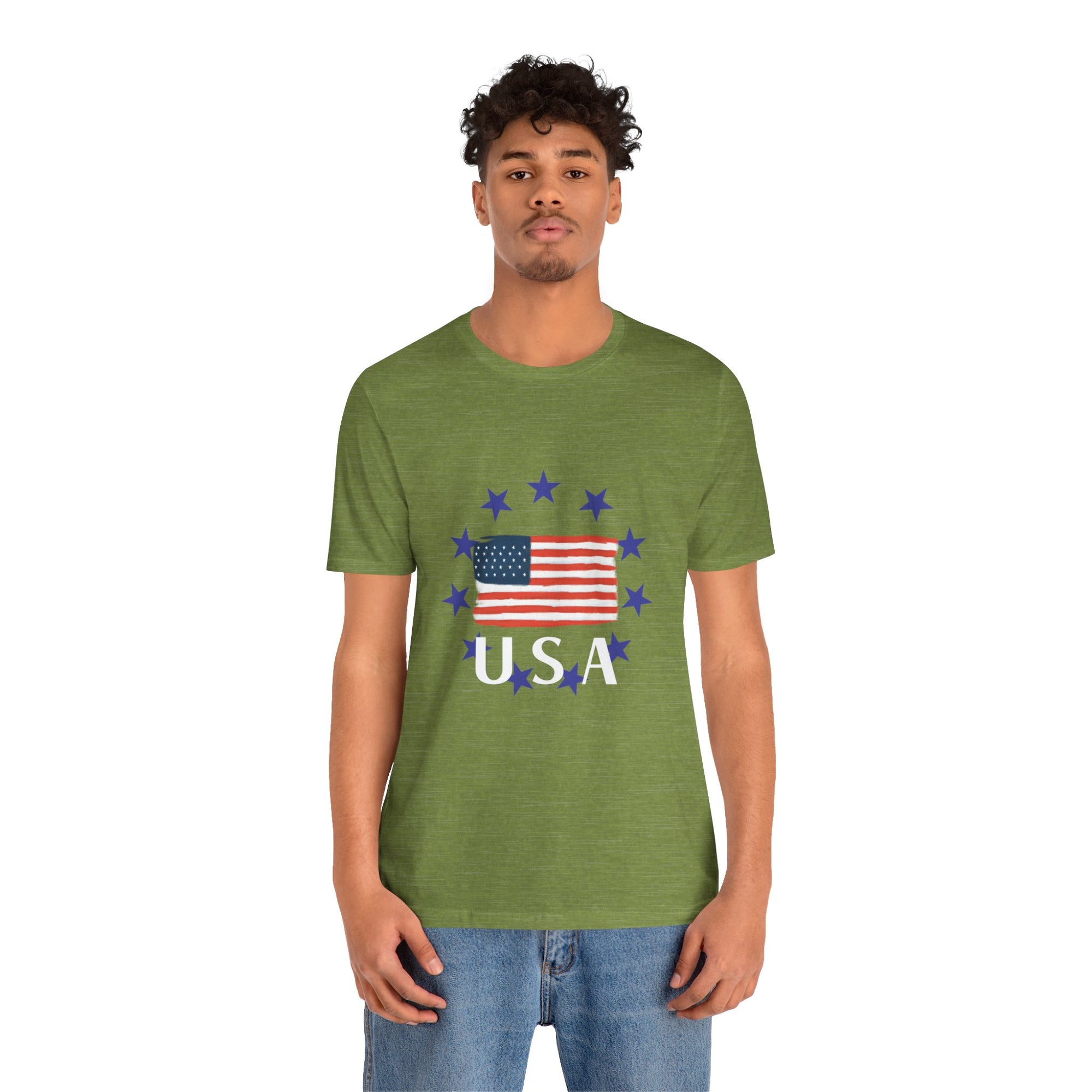 USA Men&#39;s Jersey Short Sleeve Tee Shirt - T&amp;L Apparel Store