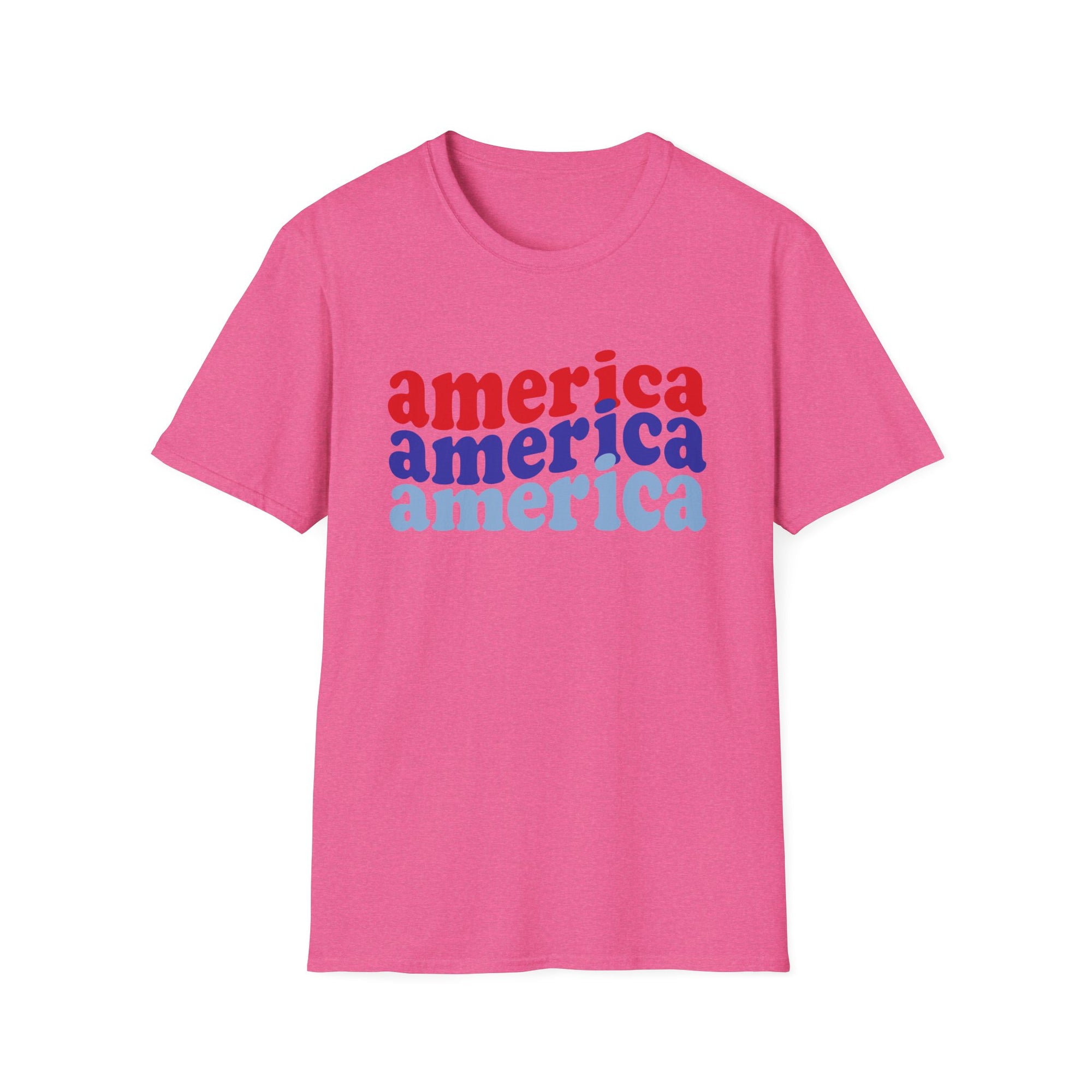 AMERICA AMERICA Women&#39;s Softstyle T-Shirt - T&amp;L Apparel Store