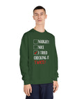 Checking it twice Unisex Sweatshirt