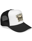 Trucker Hat — "Bad Decisions Make Great Stories" Foam Mesh Cap