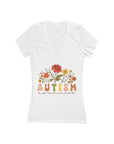 AUTISM Awareness Women's Deep V-Neck Tee - T&L Apparel Store