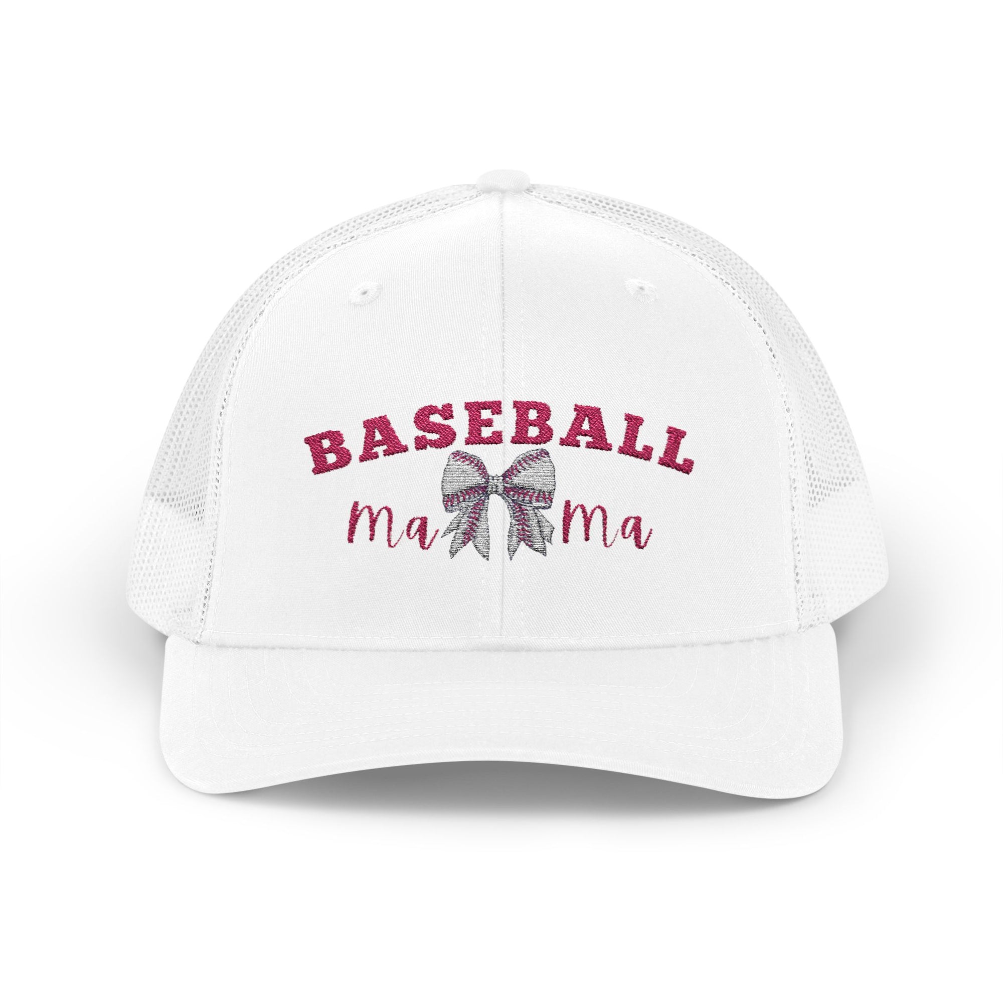 Snapback Cap - Baseball Mama Enthusist Gift Idea - White