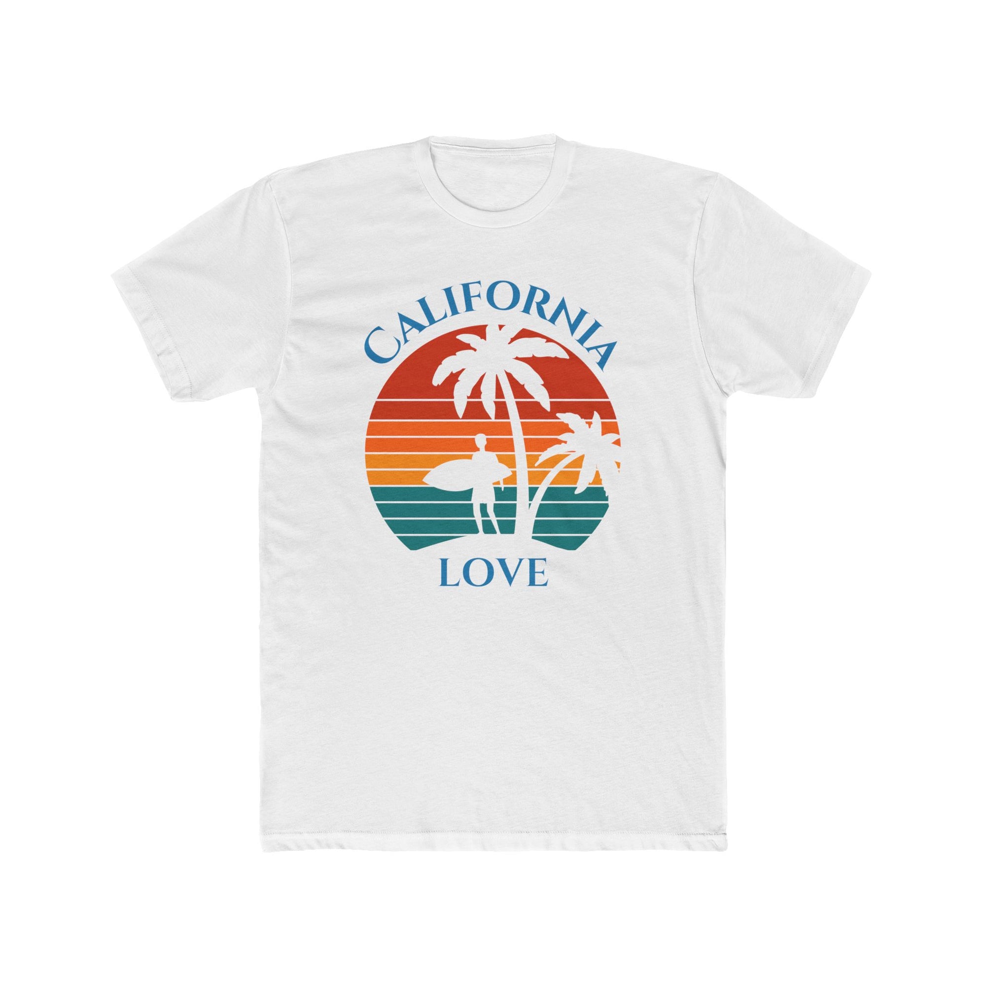 California Love - Men's Cotton Crew Tee Shirt - T&L Apparel Store