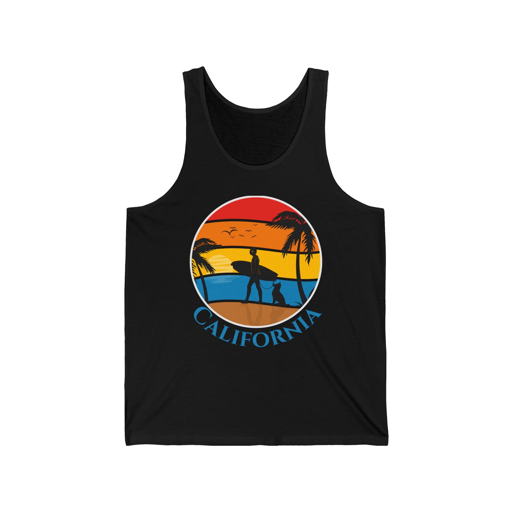 California Art - Women&#39;s Jersey Tank Top - T&amp;L Apparel Store