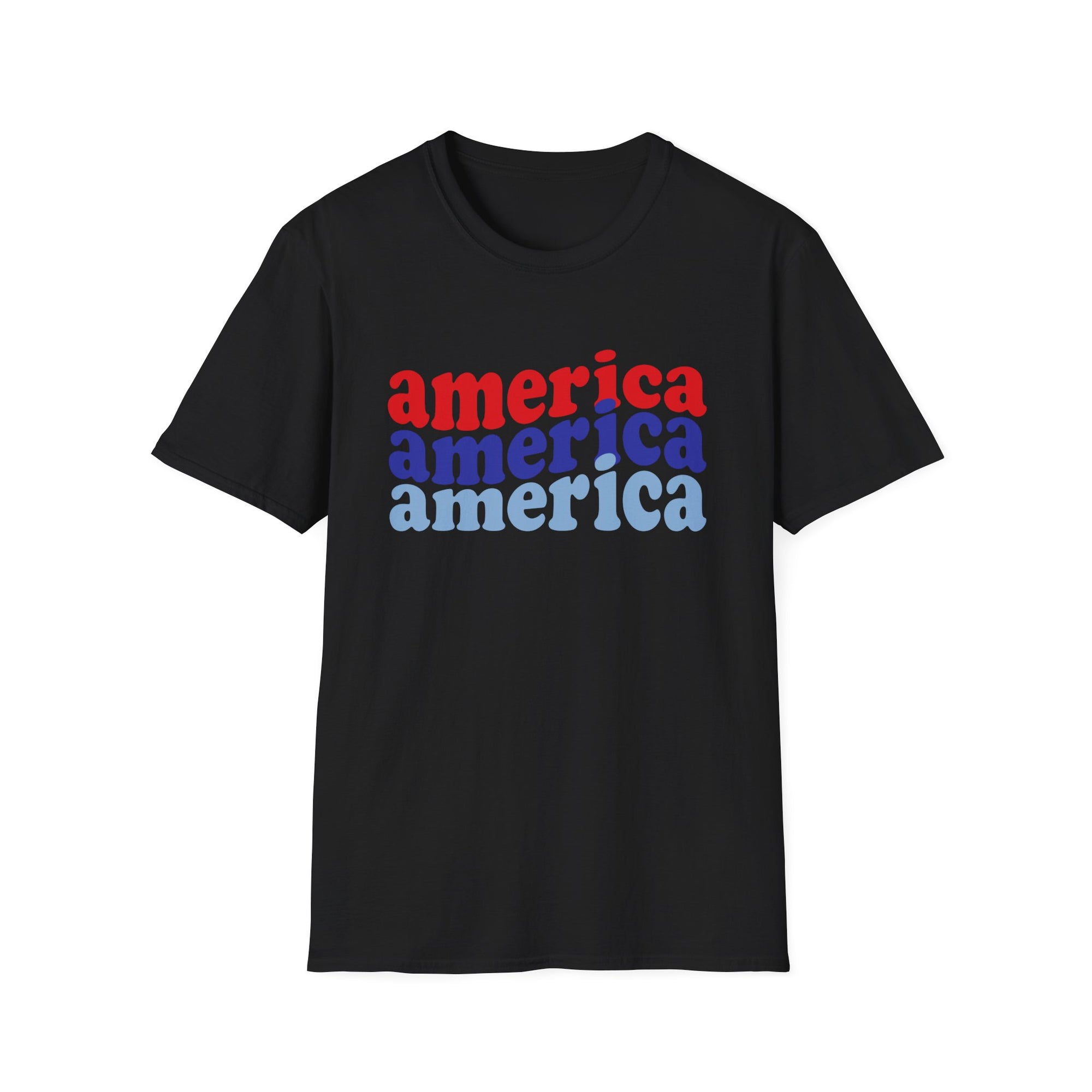 AMERICA AMERICA Women&#39;s Softstyle T-Shirt - T&amp;L Apparel Store