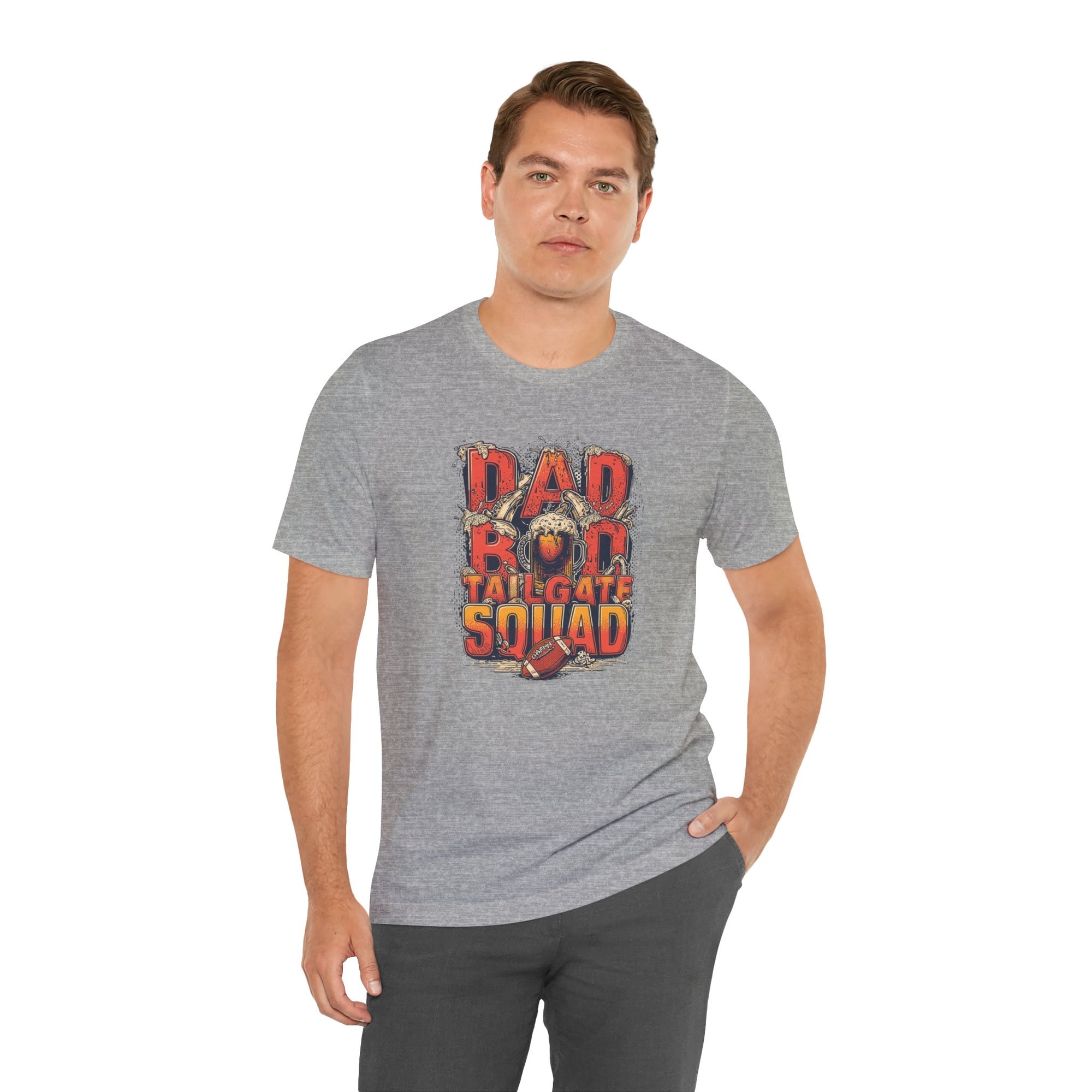 Dad Bod Tailgate Squad T-Shirt — Football Game Day Favorite Tee for Dads