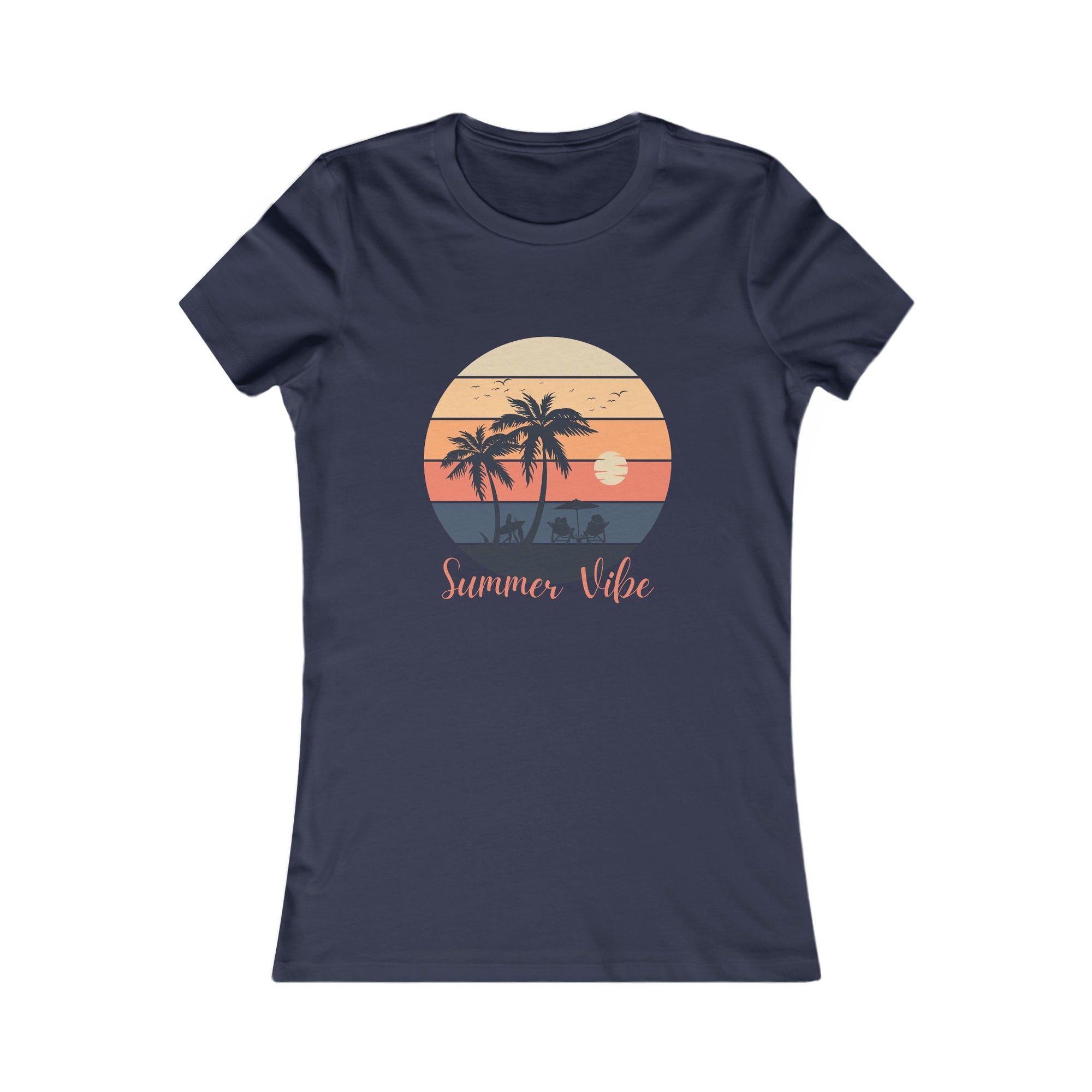 Summer Vibe-Women's Fitted Tee - T&L Apparel Store