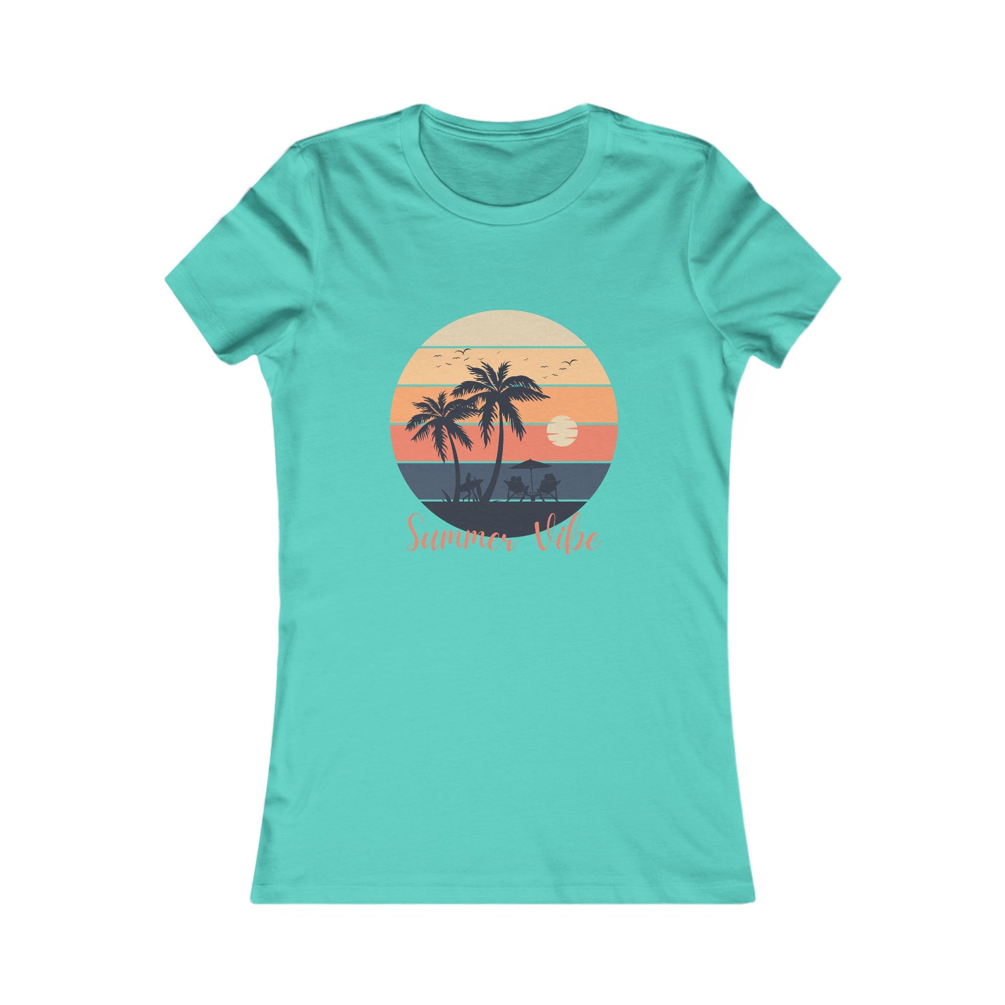 Summer Vibe-Women's Fitted Tee - T&L Apparel Store