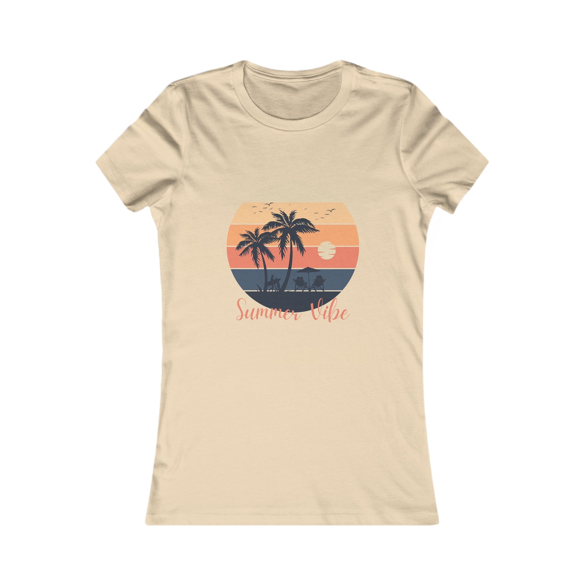 Summer Vibe-Women&#39;s Fitted Tee - T&amp;L Apparel Store