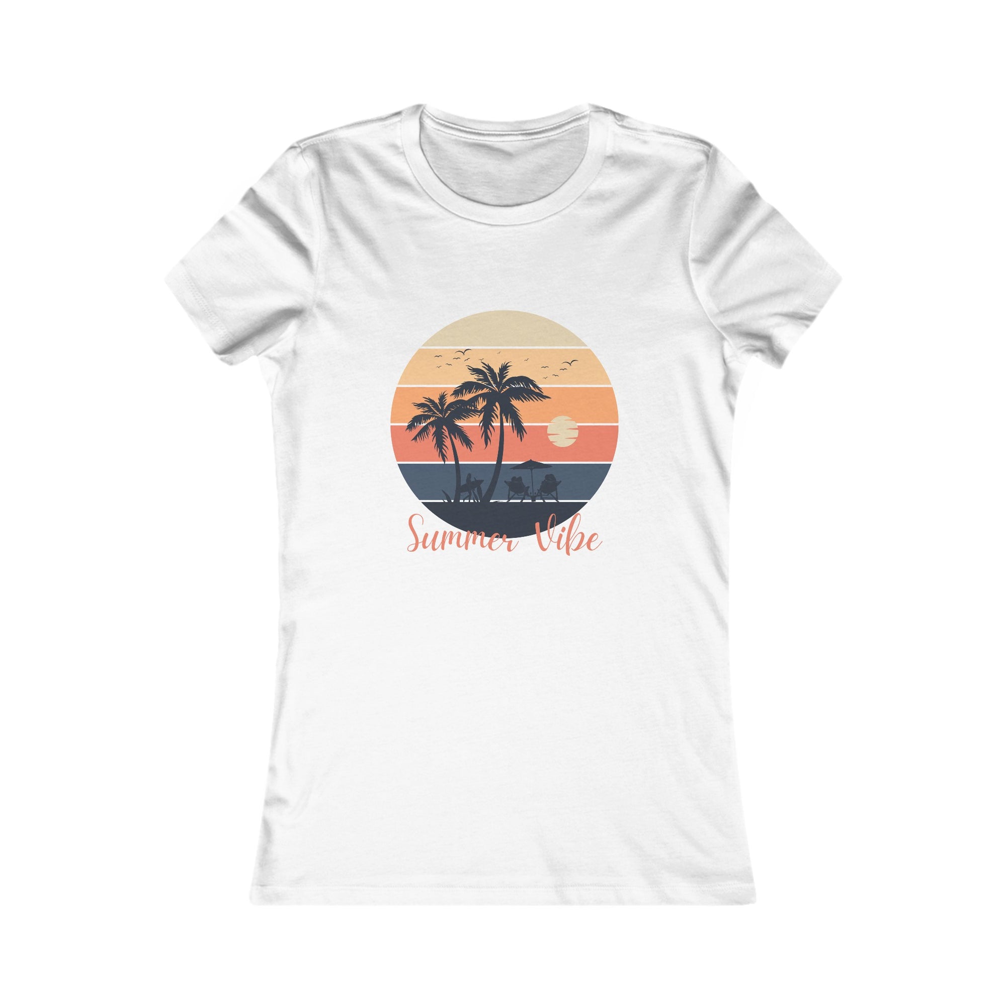 Summer Vibe-Women's Fitted Tee - T&L Apparel Store