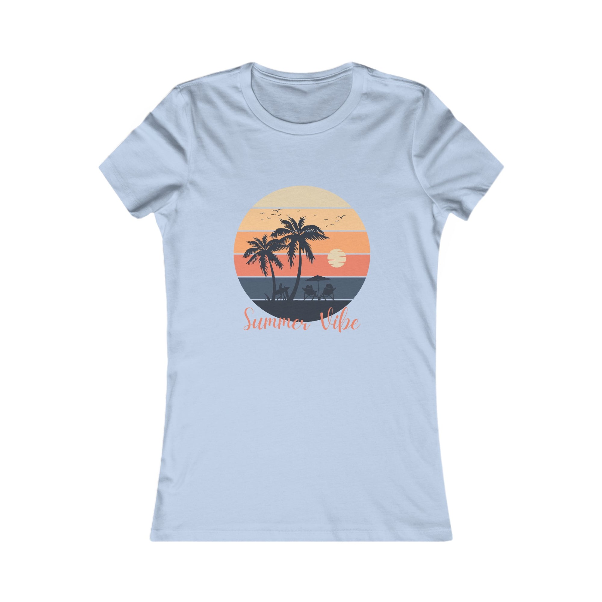 Summer Vibe-Women's Fitted Tee - T&L Apparel Store