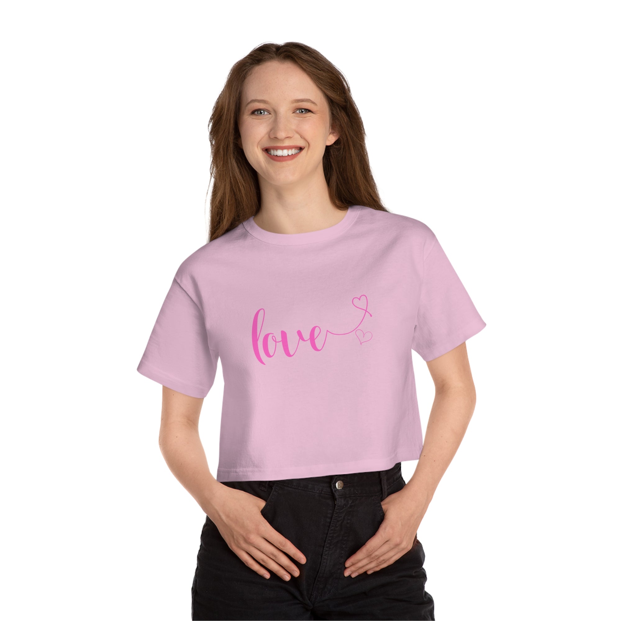 LOVE Women's Heritage Cropped T-Shirt - T&L Apparel Store