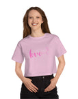 LOVE Women's Heritage Cropped T-Shirt - T&L Apparel Store