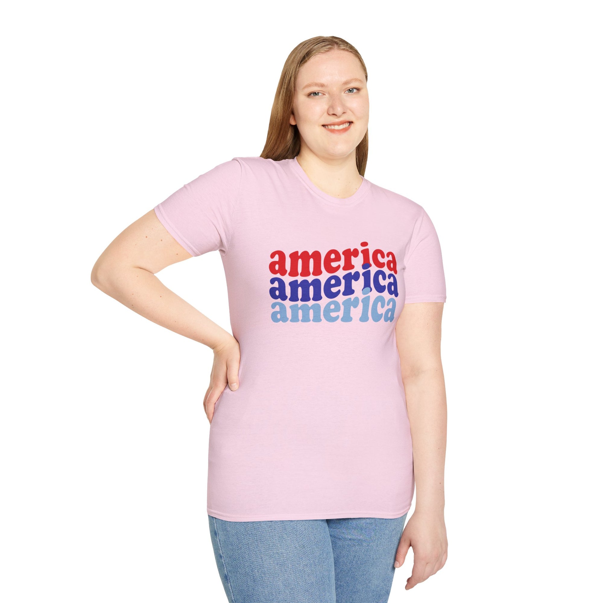 AMERICA AMERICA Women&#39;s Softstyle T-Shirt