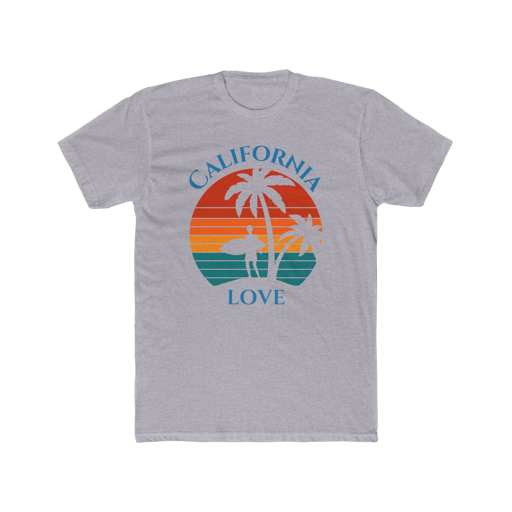 California Love - Men's Cotton Crew Tee Shirt - T&L Apparel Store