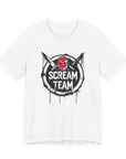 Scream Team Graphic Tee, Halloween Shirt, Unisex Casual Wear, Spooky Party Outfit, Horror Lovers Gift, Movie Night Apparel
