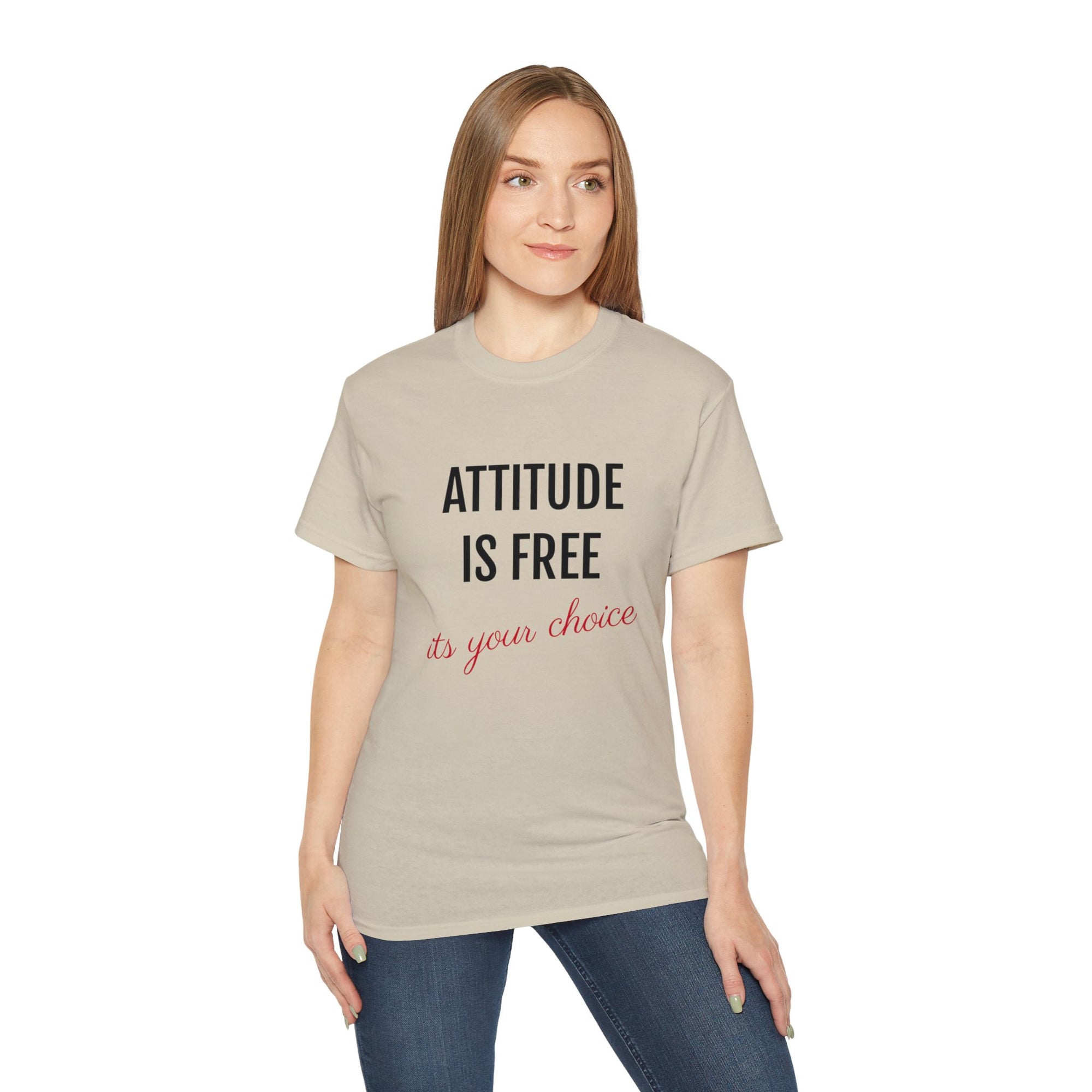 Attitude Is Free -Cotton Tee - T&amp;L Apparel Store