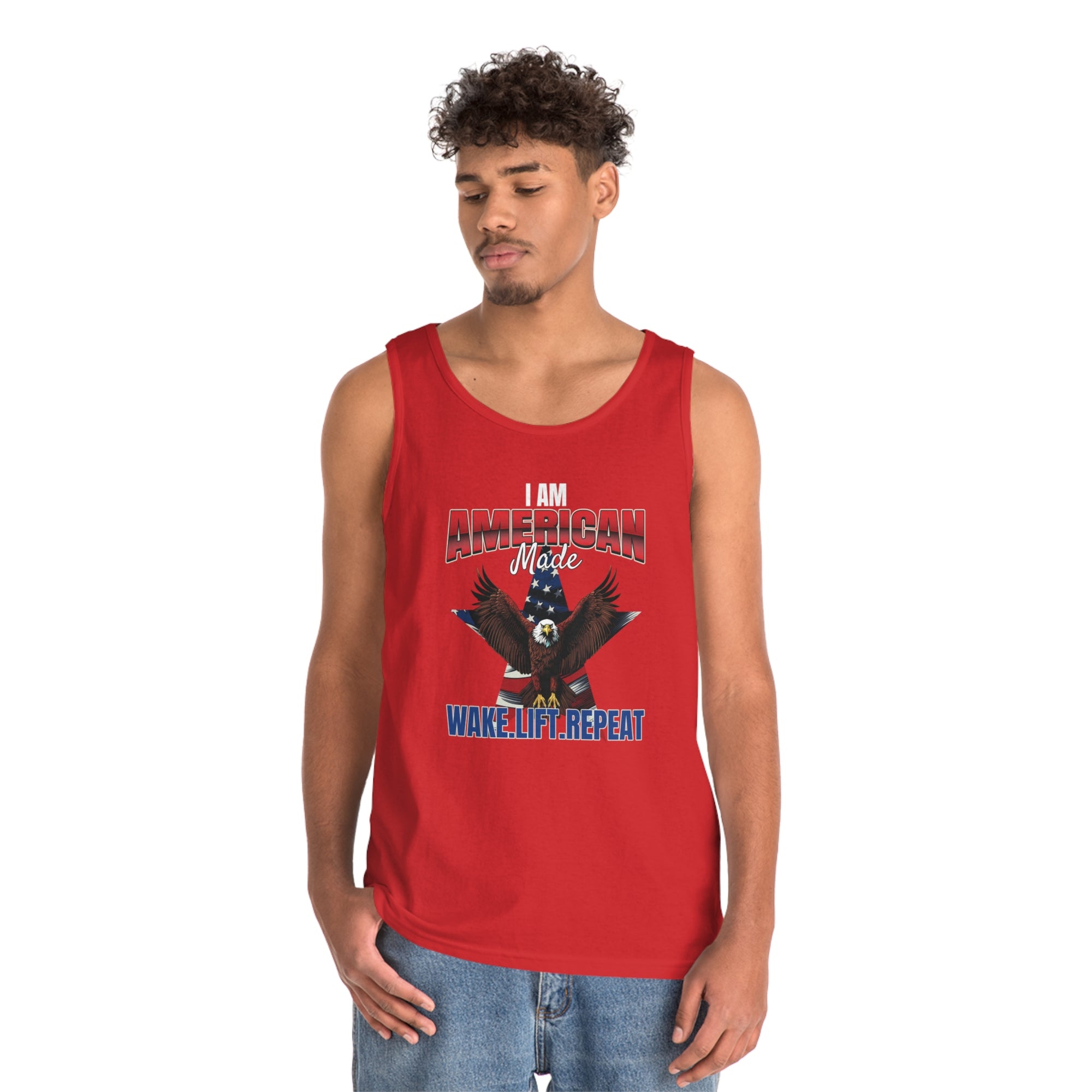 I AM AMERICAN MADE Men&#39;s Cotton Tank Top - T&amp;L Apparel Store