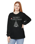 Christmas Long Sleeve T-Shirt - Merry Christmas Unisex Garment-dyed