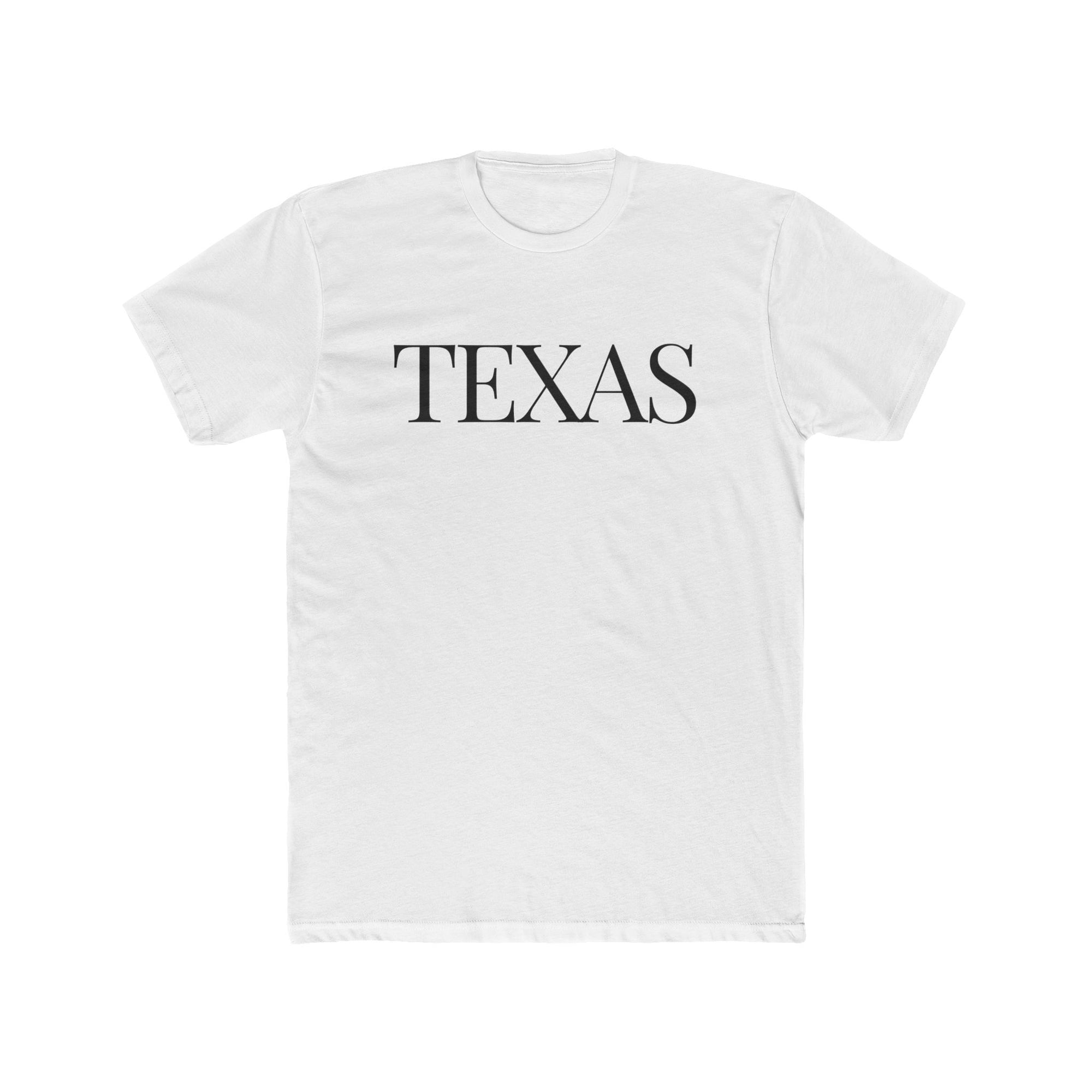 TEXAS Men's Cotton Crew Tee Shirt - T&L Apparel Store