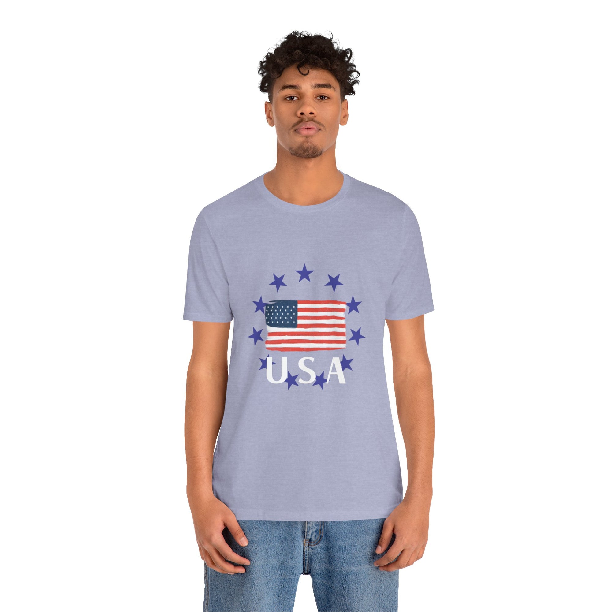 USA Men&#39;s Jersey Short Sleeve Tee Shirt - T&amp;L Apparel Store