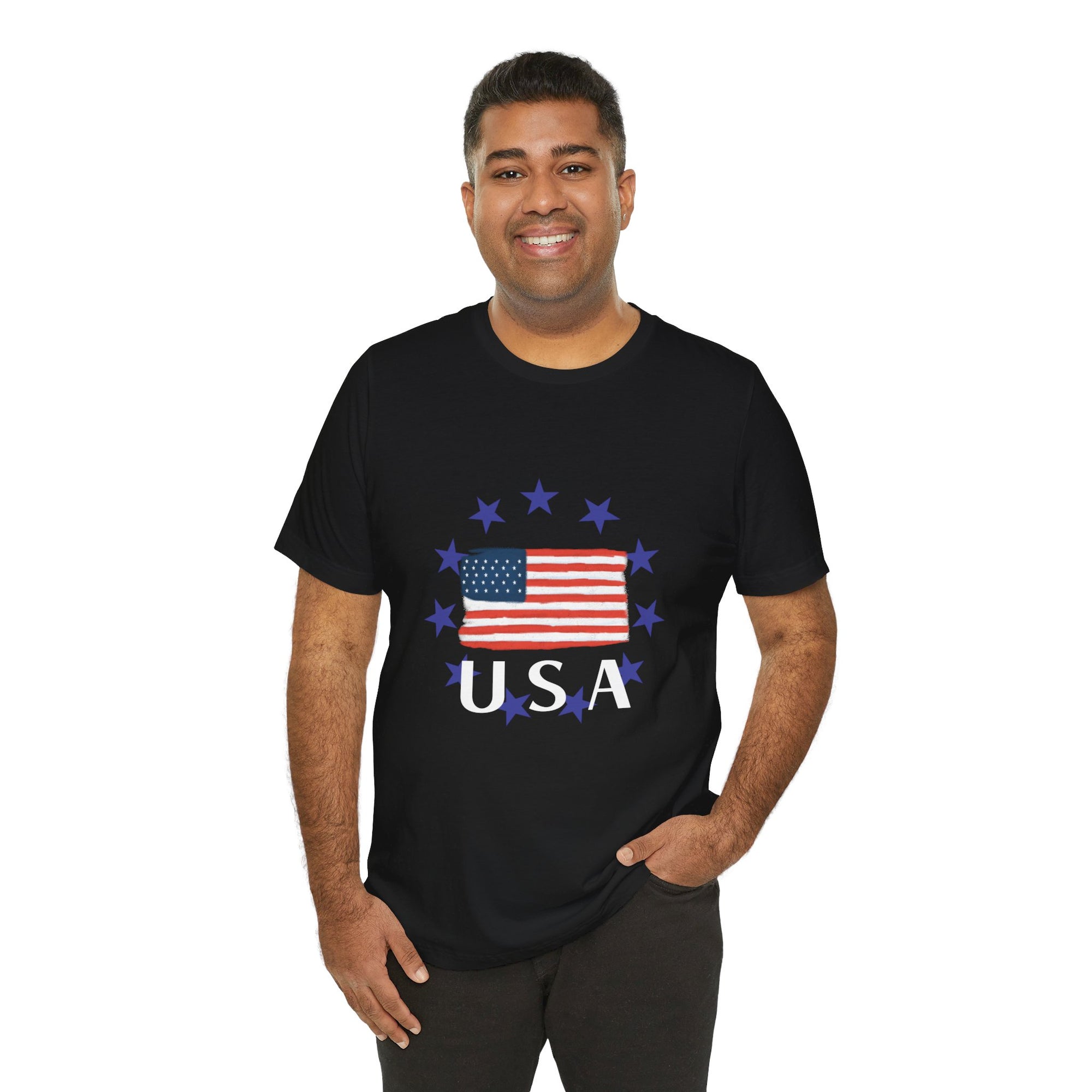 USA Womens Jersey Short Sleeve Tee Shirt - T&L Apparel Store