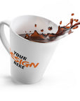 Latte Mug — Custom Your Design Here Coffee Cup (Personalized Logo or Text) Mug